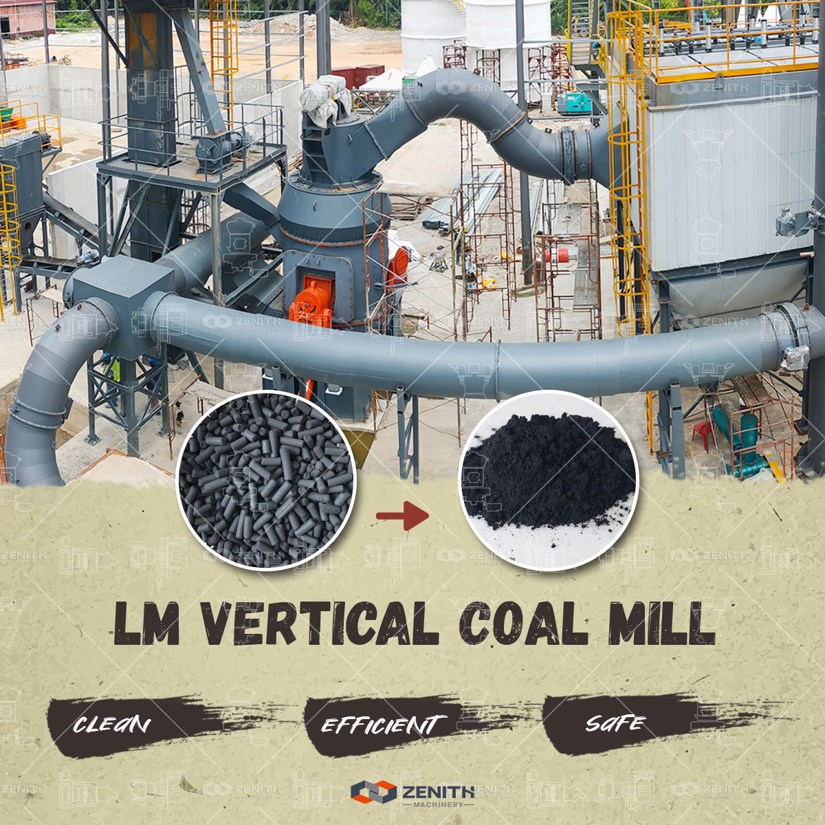 LM1900 vertical mill grinding disc and rollers for diatomite